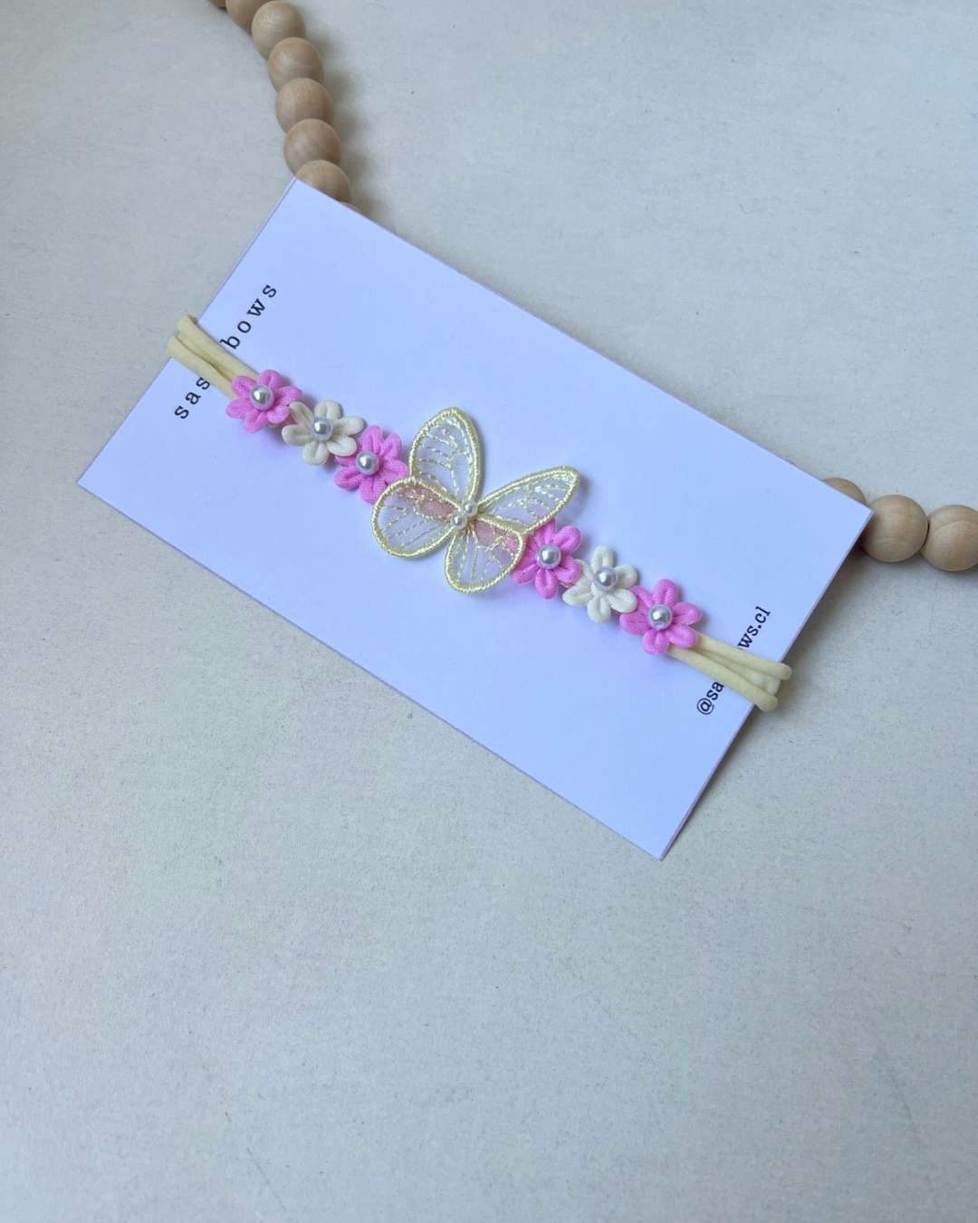 Cintillo Blossom Amarillo~Rosado