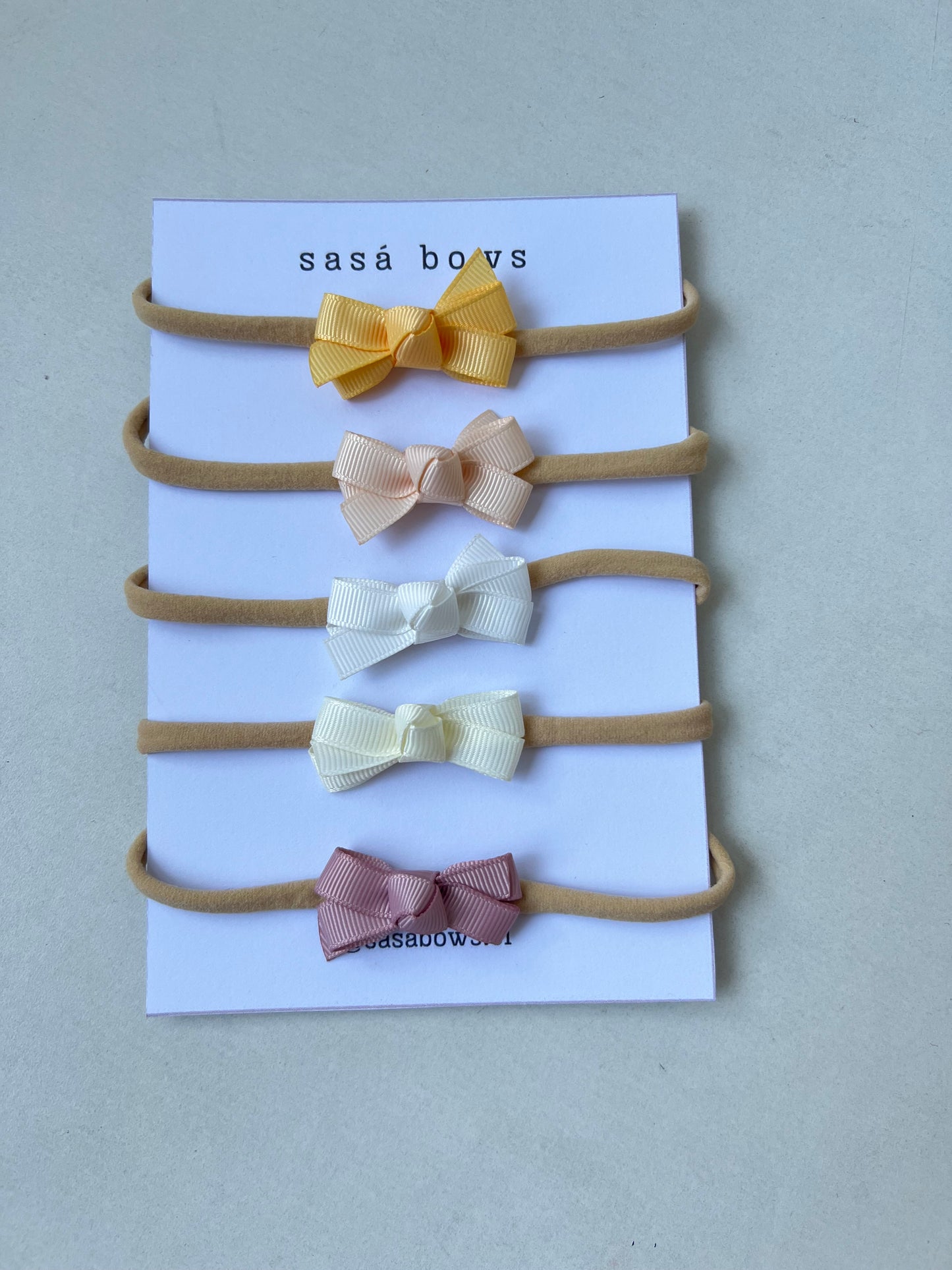 Mini nudos cintillos | pack de 5