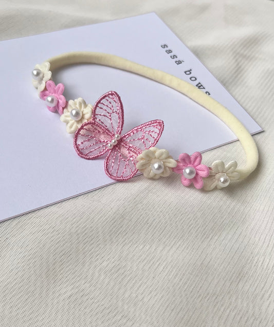 Cintillo Blossom Rosé | Diadema Flores Premium