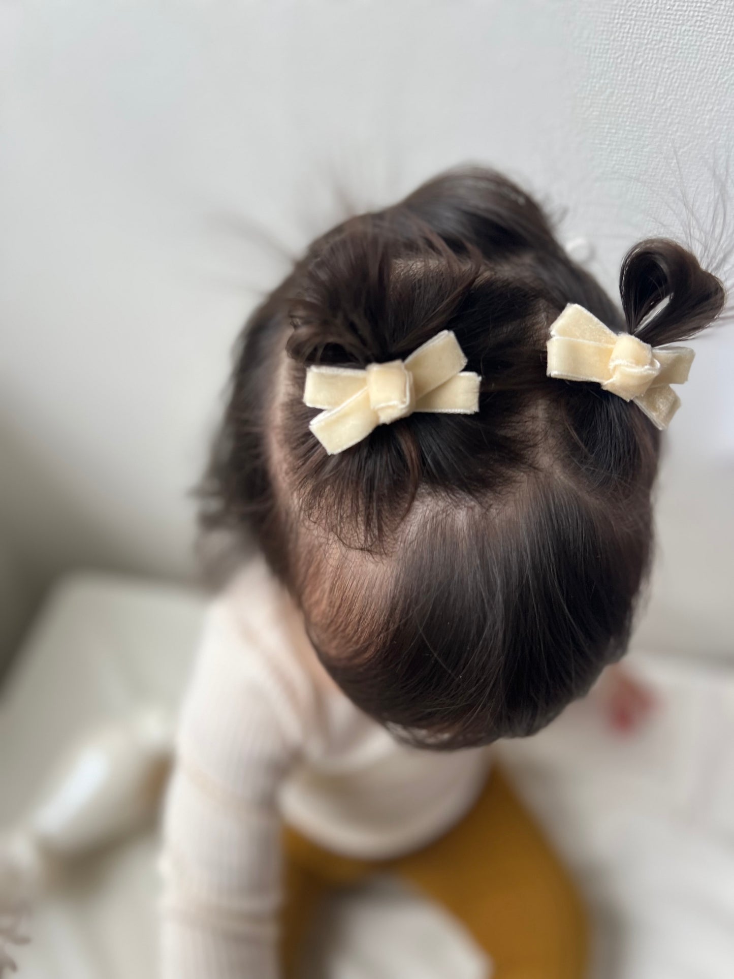 Velvet Knot Par Mini Pinches para Niña