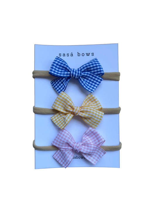 Pack de lazos cuadrillé