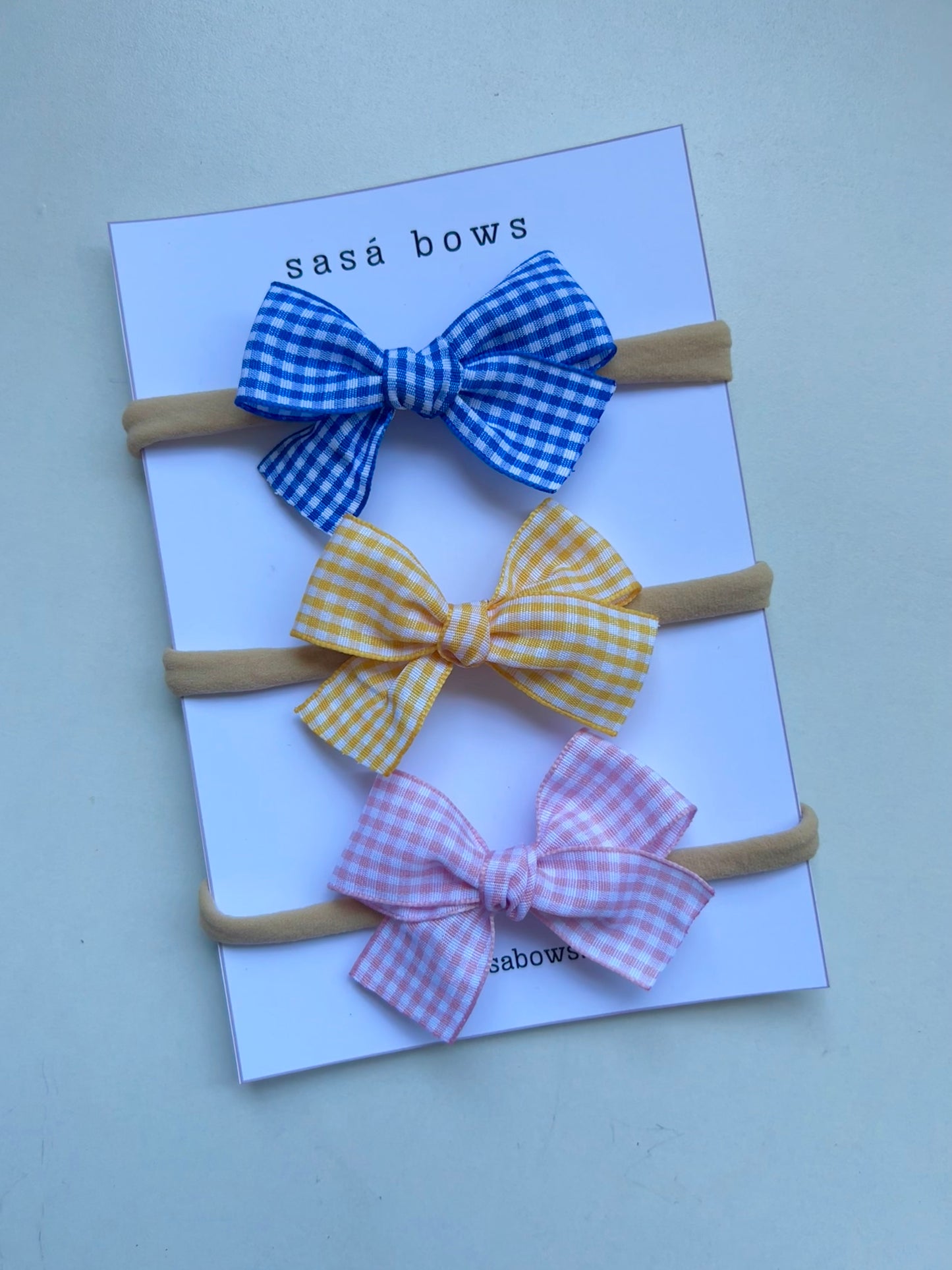 Pack de lazos cuadrillé