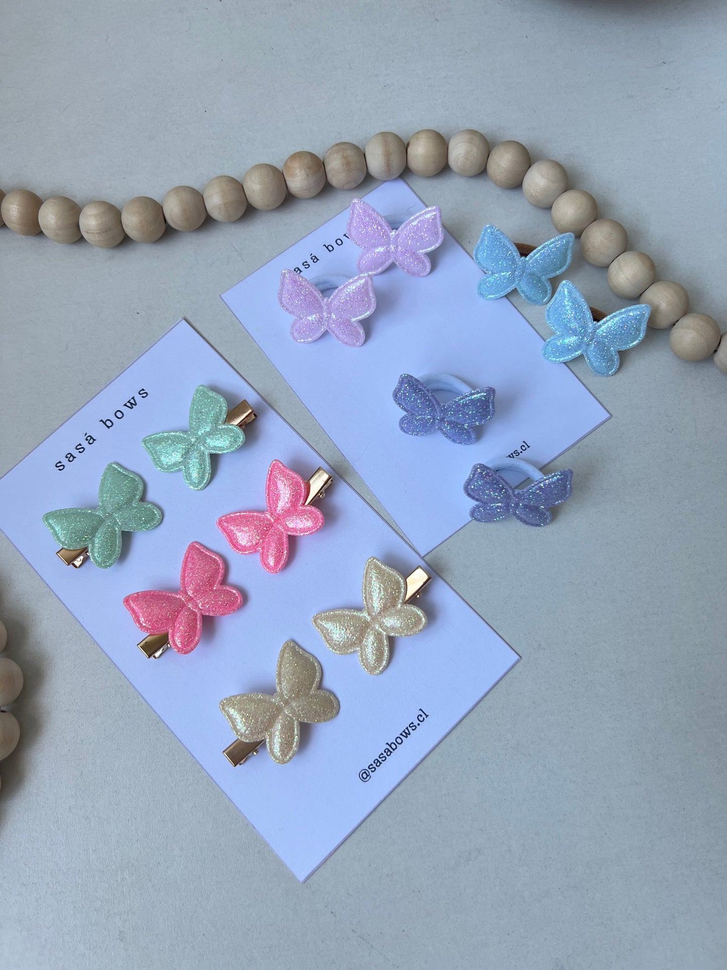 Mini Mariposas | par de mini pinche o mini colet