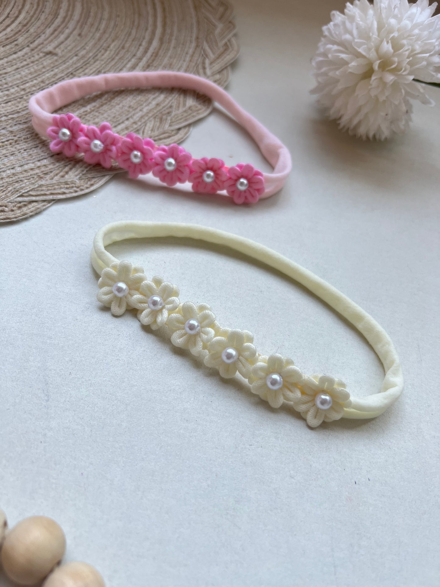 Cintillo Florecitas para Bebé y Niña - Diadema Flores Delicadas