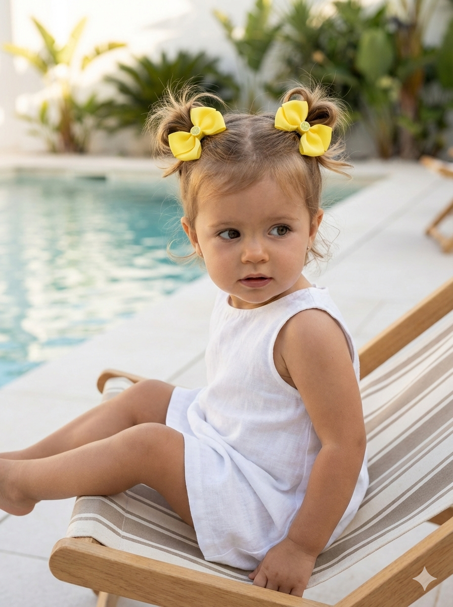 Par de lazos Aura Lima Limón