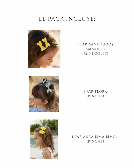 Pack verano pinches y mini colets | últimos modelos