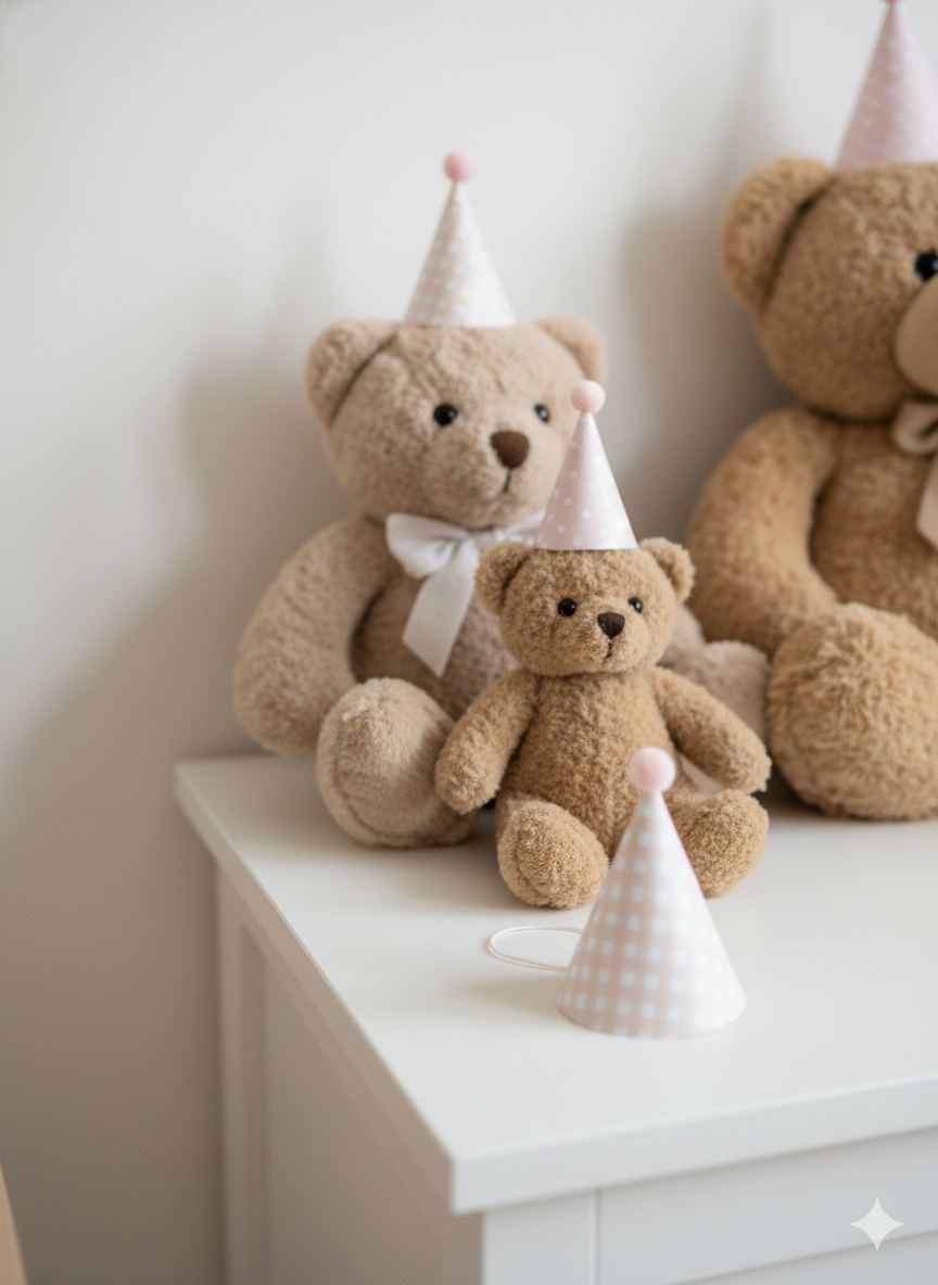 Mini Gorritos para Peluches Decoración Primer Añito