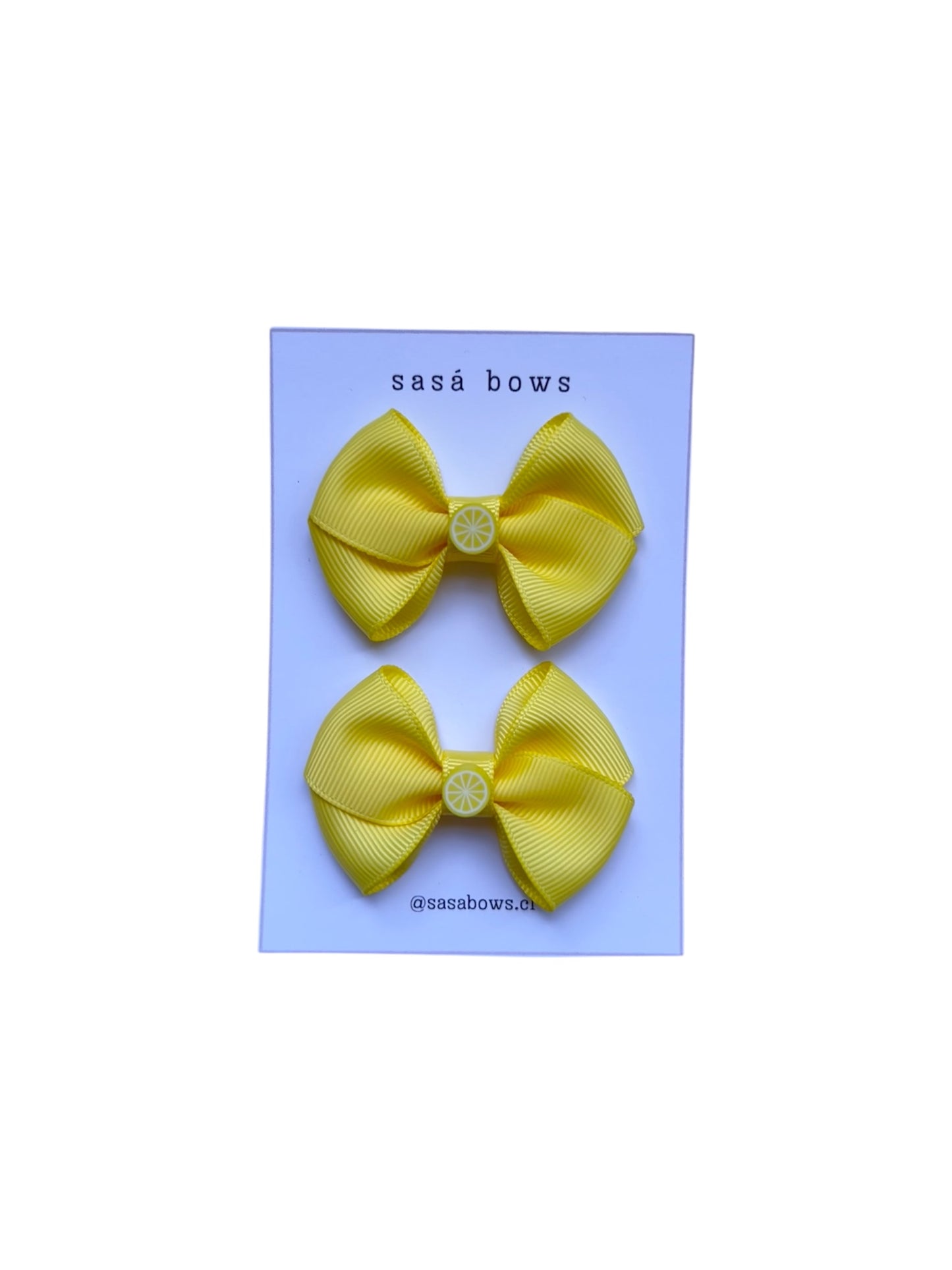 Par de lazos Aura Lima Limón