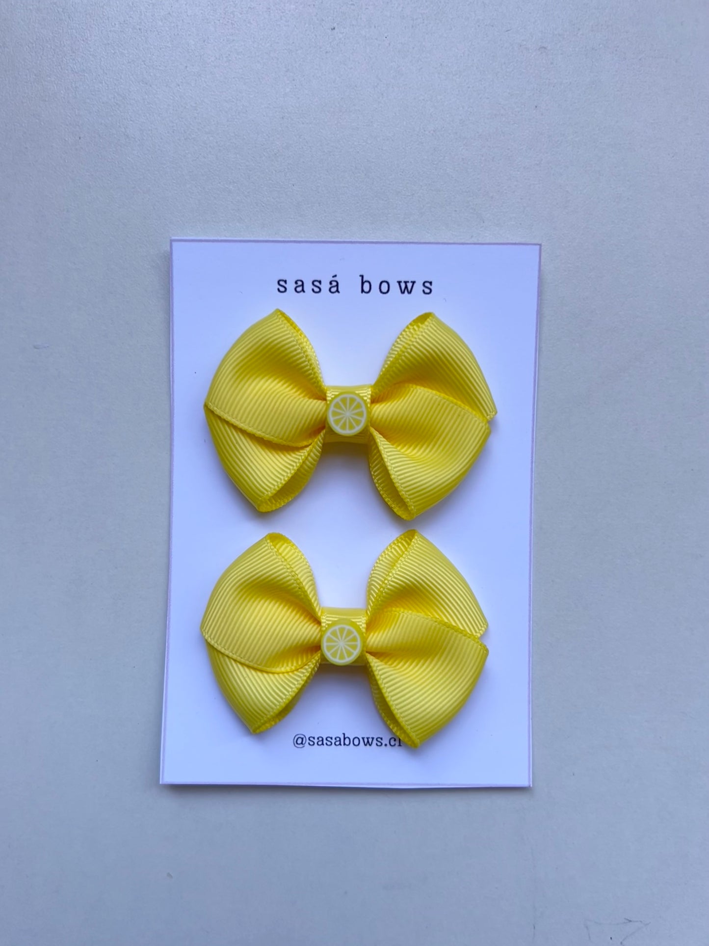 Par de lazos Aura Lima Limón