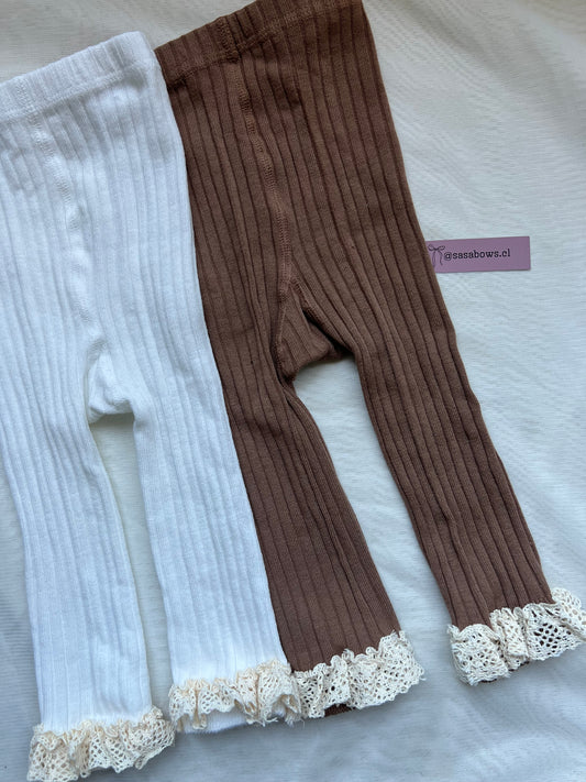 Pack x2 calzas broderie