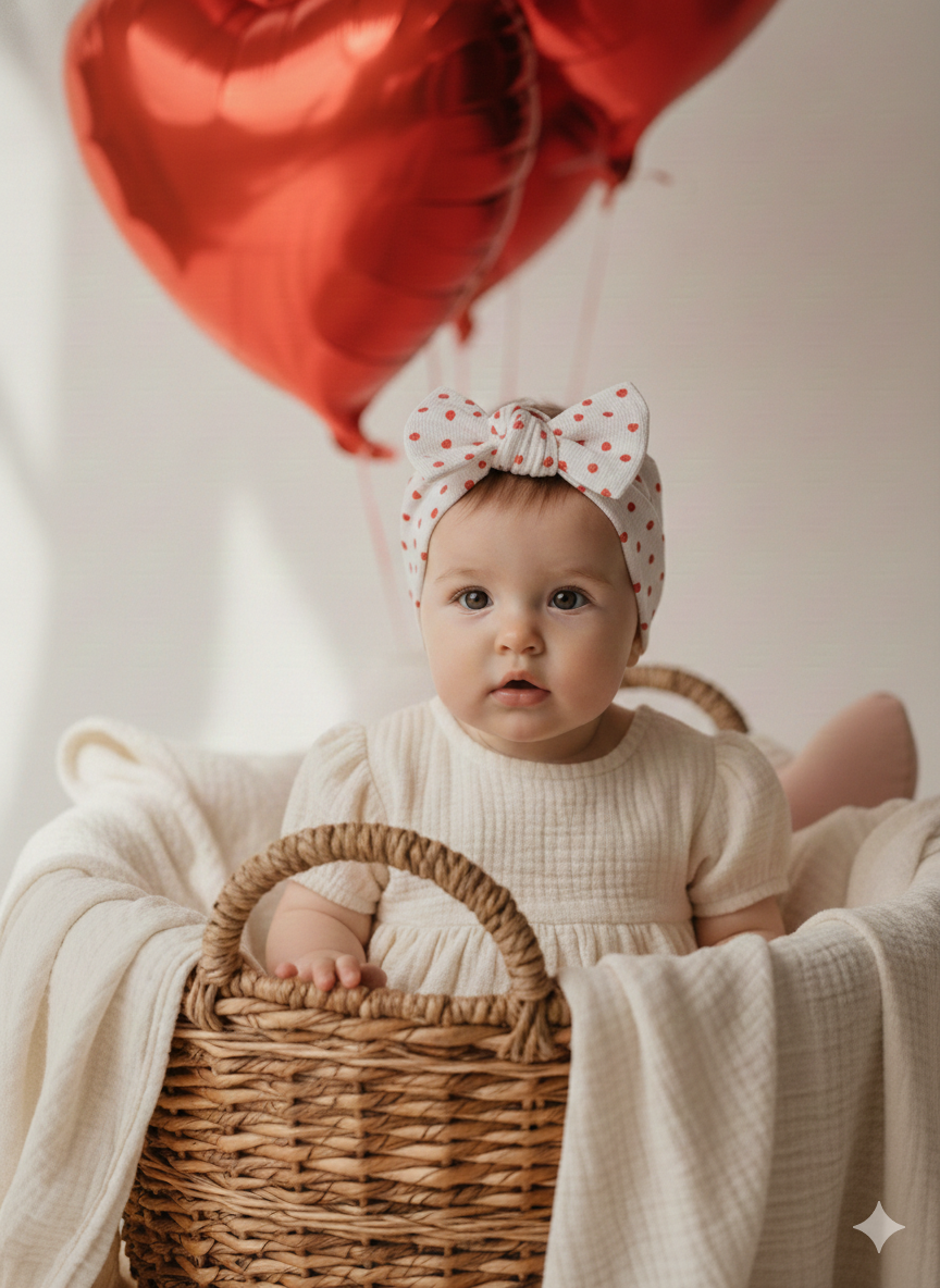 Cintillo Corazones | 0-12 Meses