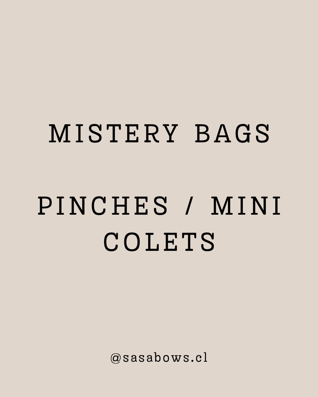 Mistery Bags | pinches